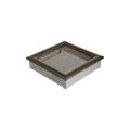 KRATKI KRATKA KOMINKOWA OSKAR CZARNO-ZŁOTA 220X220 MM