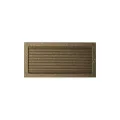 KRATKI KRATKA KOMINKOWA PROSTOKĄTNA CZARNO-ZŁOTA Z ŻALUZJĄ 220X450 MM