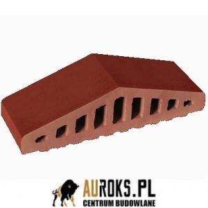 KSZTAŁTKA OGRODZENIOWA KLINKIEROWA KOLOR NUTA CYNAMONU KO 310/250x100x78 MM ZAOKRĄGLONA KLINKIER PRZYSUCHA