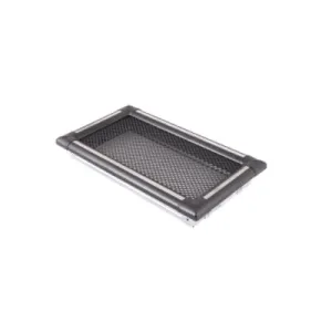 KRATKA KOMINKOWA EXCLUSIVE Z ŻALUZJĄ 16x32CM GRAFIT INOX 