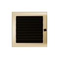 KRATKI KRATKA KOMINKOWA PROSTOKĄTNA POZŁACANA Z ŻALUZJĄ 220X220 MM