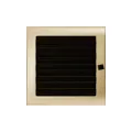 KRATKI KRATKA KOMINKOWA PROSTOKĄTNA POZŁACANA Z ŻALUZJĄ 220X220 MM