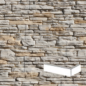 STONES KAMIEŃ DEKORACYJNY PŁYTKA KĄTOWA PORTO 1  310/170x110x19-30MM OP. 0,66 MB