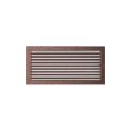 KRATKI KRATKA KOMINKOWA PROSTOKĄTNA MIEDZIANA Z ŻALUZJĄ 220X450 MM
