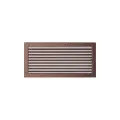 KRATKI KRATKA KOMINKOWA PROSTOKĄTNA MIEDZIANA Z ŻALUZJĄ 220X450 MM