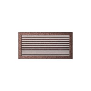 KRATKI KRATKA KOMINKOWA PROSTOKĄTNA MIEDZIANA Z ŻALUZJĄ 220X450 MM