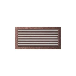 KRATKI KRATKA KOMINKOWA PROSTOKĄTNA MIEDZIANA Z ŻALUZJĄ 220X450 MM
