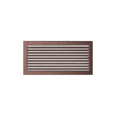 KRATKI KRATKA KOMINKOWA PROSTOKĄTNA MIEDZIANA Z ŻALUZJĄ 220X450 MM
