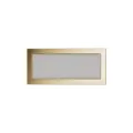 KRATKI KRATKA KOMINKOWA PROSTOKĄTNA POZŁACANA 170X370 MM