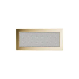 KRATKI KRATKA KOMINKOWA PROSTOKĄTNA POZŁACANA 170X370 MM