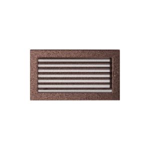 KRATKI KRATKA KOMINKOWA PROSTOKĄTNA MIEDZIANA Z ŻALUZJĄ 170X300 MM