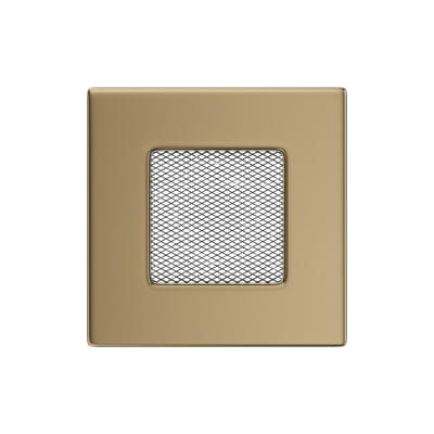 KRATKI KRATKA KOMINKOWA PROSTOKĄTNA ZŁOTO GALWANICZNE 110X110 MM