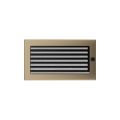 KRATKI KRATKA KOMINKOWA PROSTOKĄTNA ZŁOTO GALWANICZNE Z ŻALUZJĄ 170X300 MM
