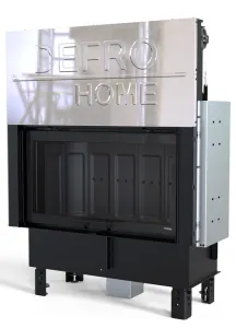 DEFRO HOME WKŁAD KOMINKOWY STALOWY INTRA LA GILOTYNA CERAMITON 16kW