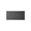 KRATKI KRATKA KOMINKOWA PROSTOKĄTNA CZARNO-SREBRNA Z ŻALUZJĄ 220X450 MM