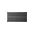 KRATKI KRATKA KOMINKOWA PROSTOKĄTNA CZARNO-SREBRNA Z ŻALUZJĄ 220X450 MM