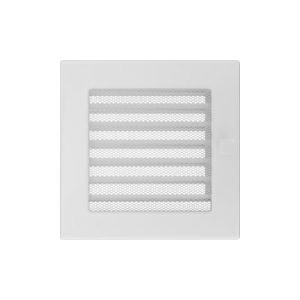 KRATKI KRATKA KOMINKOWA PROSTOKĄTNA BIAŁA Z ŻALUZJĄ 170X170 MM