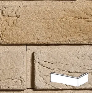 STEGU KAMIEŃ DEKORACYJNY PŁYTKA  KĄTOWA PARMA 2 BEIGE  7,4x9/20CM  OPK .0,9MB