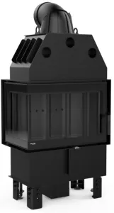 DEFRO HOME WKŁAD KOMINKOWY STALOWY INTRA SM BOCZNY LEWY ( BL ) 10kW MINI CZARNY CERAMITON