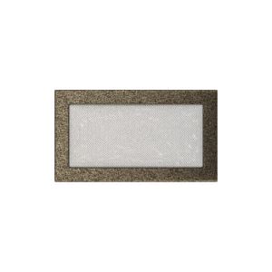 KRATKI KRATKA KOMINKOWA PROSTOKĄTNA CZARNO-ZŁOTA 170X300 MM