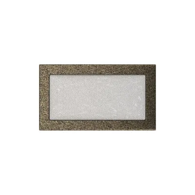 KRATKI KRATKA KOMINKOWA PROSTOKĄTNA CZARNO-ZŁOTA 170X300 MM