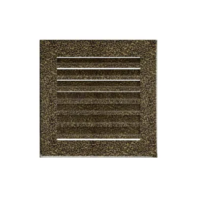 KRATKI KRATKA KOMINKOWA FRESH CZARNO-ZŁOTA 170X170 MM