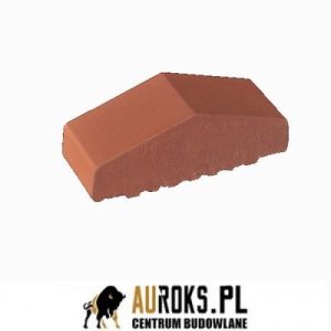 KSZTAŁTKA OGRODZENIOWA KLINKIEROWA KOLOR RUBINOWA CZERWIEŃ KO 180/120x65x58 ZAOKRĄGLONA PEŁNA MM KLINKIER PRZYSUCHA