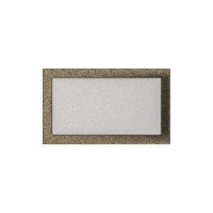 KRATKI KRATKA KOMINKOWA PROSTOKĄTNA CZARNO-ZŁOTA 220X370 MM