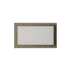 KRATKI KRATKA KOMINKOWA PROSTOKĄTNA CZARNO-ZŁOTA 220X370 MM