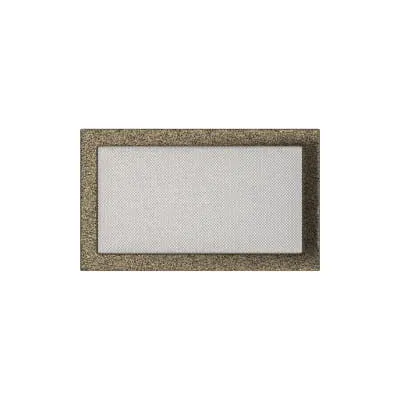 KRATKI KRATKA KOMINKOWA PROSTOKĄTNA CZARNO-ZŁOTA 220X370 MM