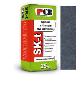 PCB ZAPRAWA Z TRASEM DO SPOINOWANIA CEGIEŁ ELEWACYJNYCH KLINKIEROWYCH ORAZ RĘCZNIE FORMOWANYCH SK-T 25KG CIEMNOSZARA