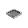 KRATKI KRATKA KOMINKOWA PROSTOKĄTNA NIKLOWANA 220X220 MM