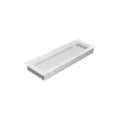KRATKI KRATKA KOMINKOWA PROSTOKĄTNA BIAŁA 170X490 MM