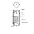 GALMET MINI TOWER WYMIENNIK C.W.U. Z WĘŻOWNICĄ SPIRALNĄ 120L SKAY-POLIURETAN 26-128000