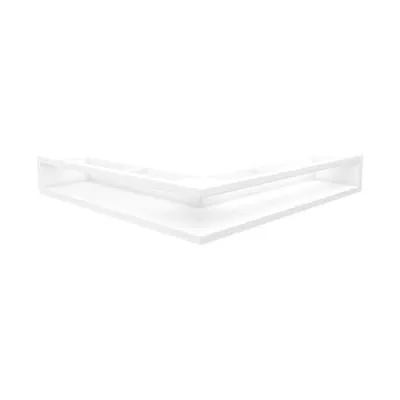 KRATKI KRATKA KOMINKOWA LUFT SF NAROŻNA PRAWA BIAŁA 400X600X60 MM 