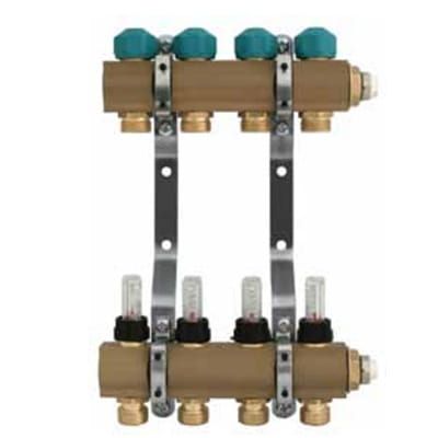 ALTECH ROZDZIELACZ MOSIĘŻNY 1 CAL Z WKŁADKAMI TERMOSTATYCZNYMI I PRZEPŁYWOMIERZAMI 3 OBWODY