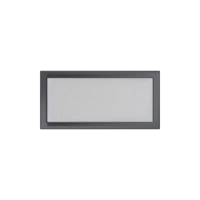 KRATKI KRATKA KOMINKOWA PROSTOKĄTNA GRAFITOWA 220X450 MM