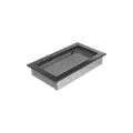 KRATKI KRATKA KOMINKOWA PROSTOKĄTNA CZARNO-SREBRNA 170X300 MM