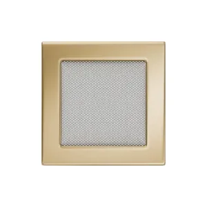 KRATKI KRATKA KOMINKOWA PROSTOKĄTNA POZŁACANA 170X170 MM