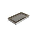 KRATKI KRATKA KOMINKOWA PROSTOKĄTNA CZARNO-ZŁOTA 220X370 MM