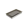 KRATKI KRATKA KOMINKOWA PROSTOKĄTNA CZARNO-ZŁOTA 220X370 MM