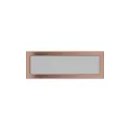 KRATKI KRATKA KOMINKOWA PROSTOKĄTNA MIEDŹ GALWANICZNA 170X490 MM