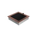 KRATKI KRATKA KOMINKOWA PROSTOKĄTNA MIEDŹ GALWANICZNE Z ŻALUZJĄ 220X220 MM