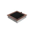 KRATKI KRATKA KOMINKOWA PROSTOKĄTNA MIEDŹ GALWANICZNE Z ŻALUZJĄ 220X220 MM