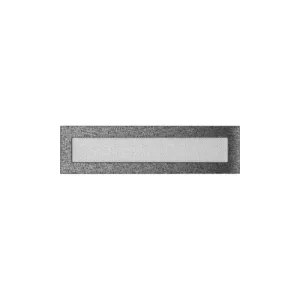 KRATKI KRATKA KOMINKOWA PROSTOKĄTNA CZARNO-SREBRNA 110X420 MM