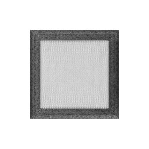 KRATKI KRATKA KOMINKOWA OSKAR CZARNO-SREBRNA 220X220 MM