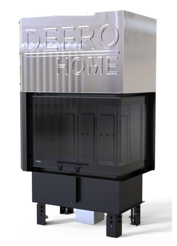 DEFRO HOME WKŁAD KOMINKOWY STALOWY PRIMA SM BOCZNY PRAWY ( BP ) GILOTYNA CERAMITON 10kW