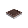 KRATKI KRATKA KOMINKOWA OSKAR MIEDZIANA Z ŻALUZJĄ 220X220 MM