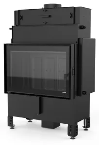 DEFRO HOME WKŁAD KOMINKOWY STALOWY NAVI ME 17kW CZARNY CERAMITON