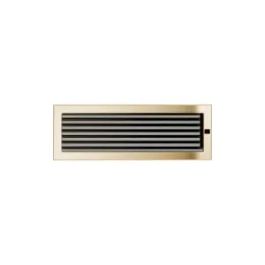 KRATKI KRATKA KOMINKOWA PROSTOKĄTNA POZŁACANA Z ŻALUZJĄ 170X490 MM